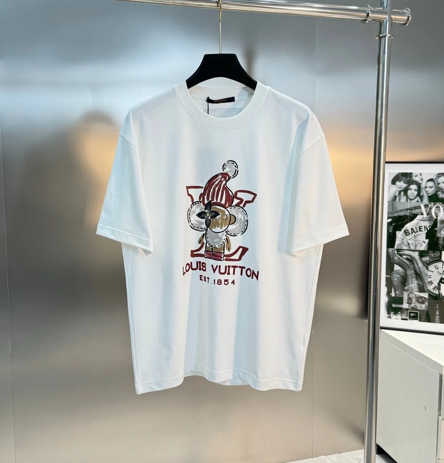 🅿️190 Donkey Brand*25s new pure cotton short sleeves! Same style for men and women! The brand graphics feature iconic elements, making it the hottest and most fashionable icon in 2025. We select 250g comfortable pure cotton fabric. It feels soft and the upper body is comfortable and breathable. The elements of the Lu family are put into battle, and the printing process is used to create it. It is a perfect work without losing the beauty! ! ! Color: Black. White. Size: s-xxl